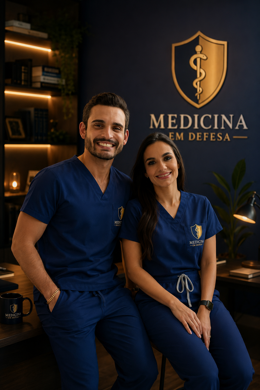 Dr. Flávio Pereira dos Santos Júnior e Dra. Janaína Rodrigues Martins